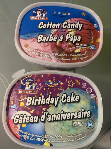 Cotton Candy & Birthday Cake Ice Cream
